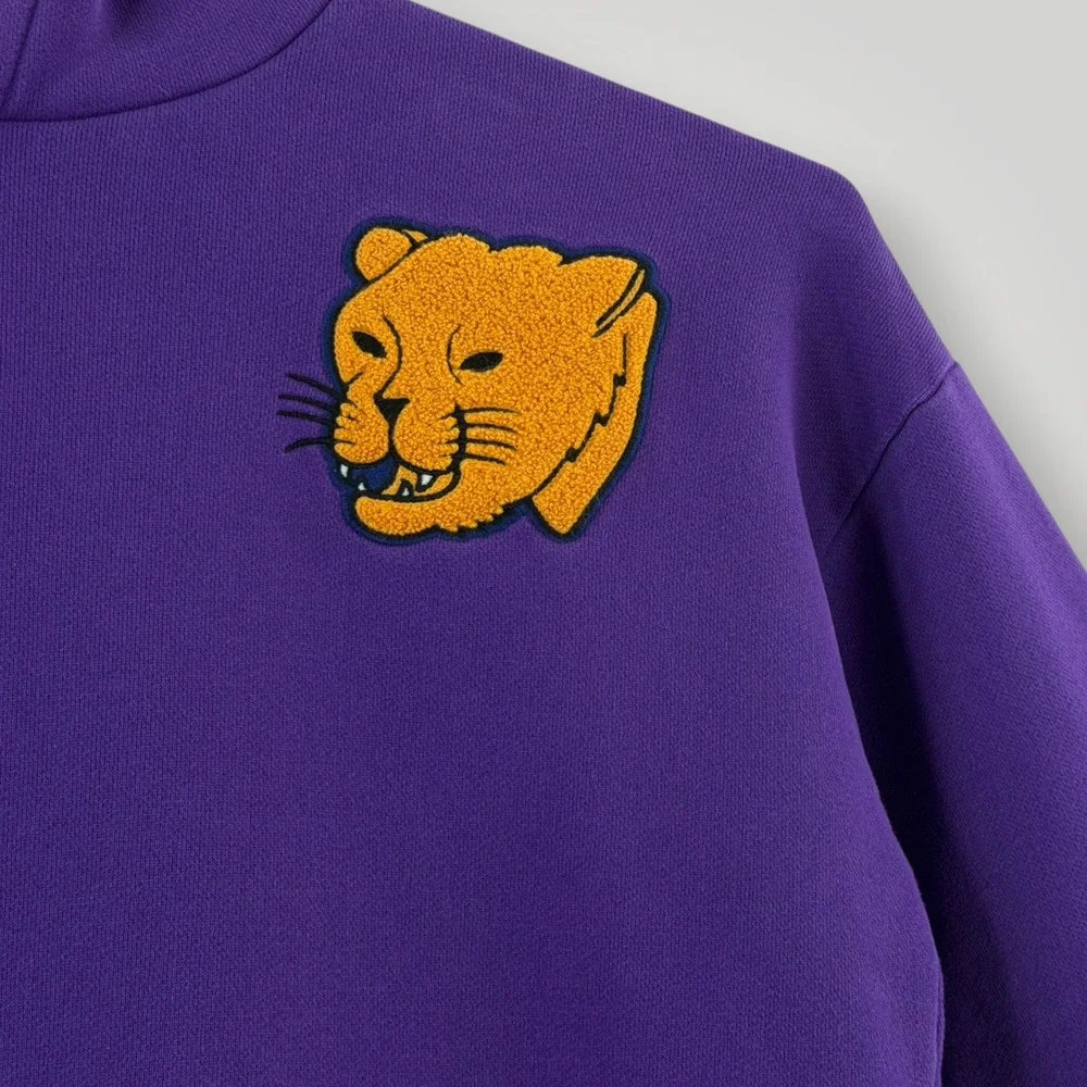 Converse x Just Don Purple Panther Basketball Hoodie Sweatshirt XL 10016957-A01